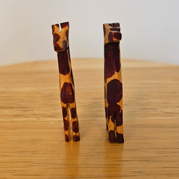 Giraffe Wooden Lot of 2 - Picture 3 of 5